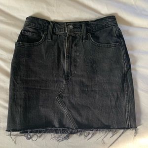 Abercrombie Black Denim Skirt